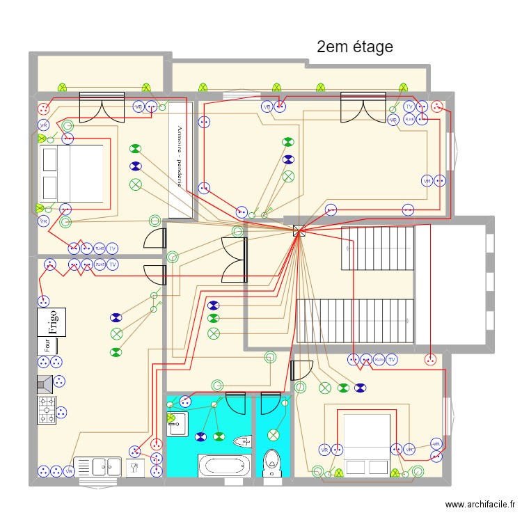 2er eta. Plan de 0 pièce et 0 m2