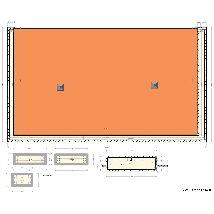 residence Merano vdc. Plan de 5 pièces et 41 m2
