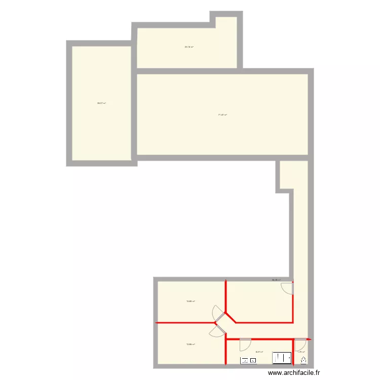 Option 1 gite v2. Plan de 