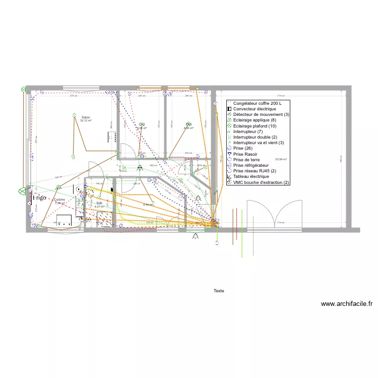 Johanna electricite. Plan de 