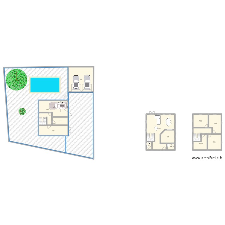 Maison. Plan de 15 pièces et 661 m2