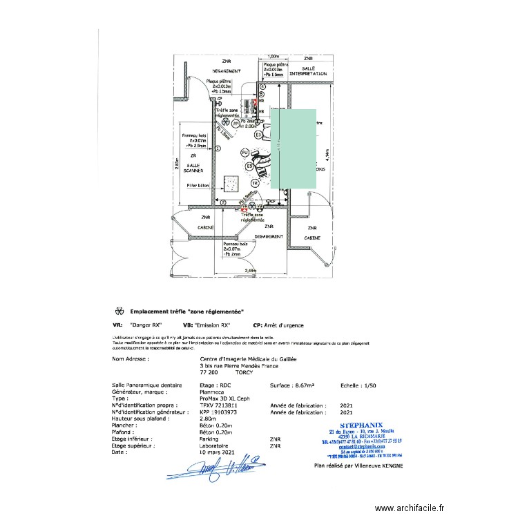 Conebeam Lagny. Plan de 0 pièce et 0 m2