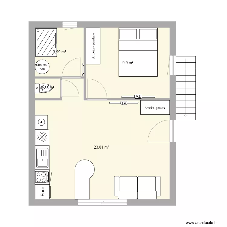 plan T2 maison. Plan de plan T2 maison. Plan de
