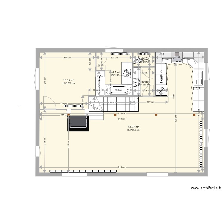 Plan tactac rdj modifié. Plan de 0 pièce et 0 m2