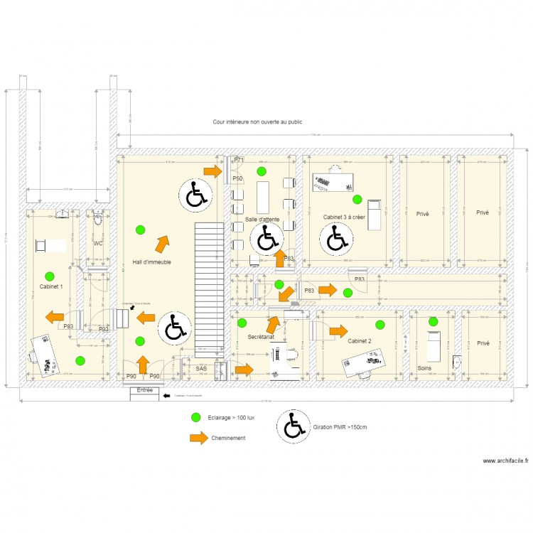 CABINET MEDICAL BROSSE LEGER. Plan de 0 pièce et 0 m2