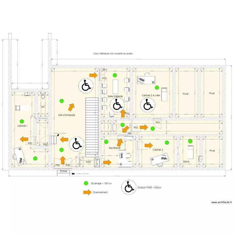 CABINET MEDICAL BROSSE LEGER. Plan de CABINET MEDICAL BROSSE LEGER. Plan de