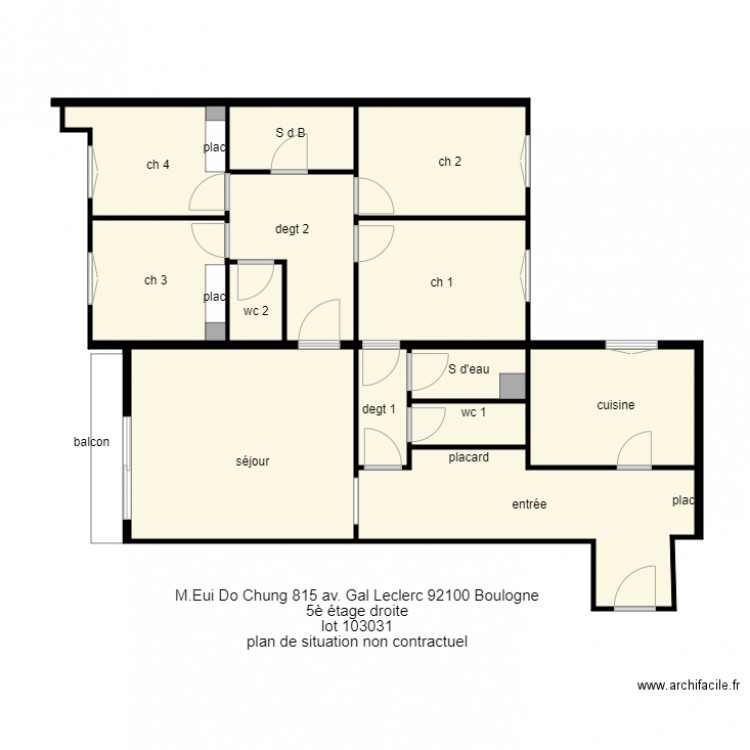 EUI DO CHUNG. Plan de 0 pièce et 0 m2