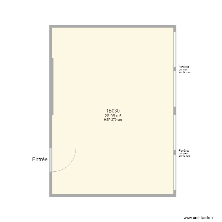 Bureau 1B030 FS. Plan de 0 pièce et 0 m2