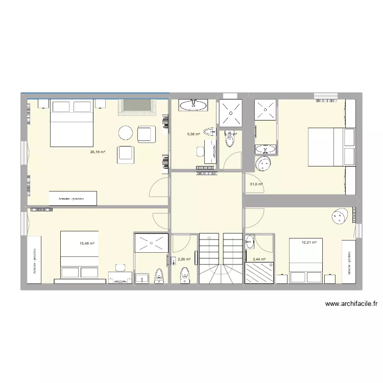 maison granger 1er. Plan de 