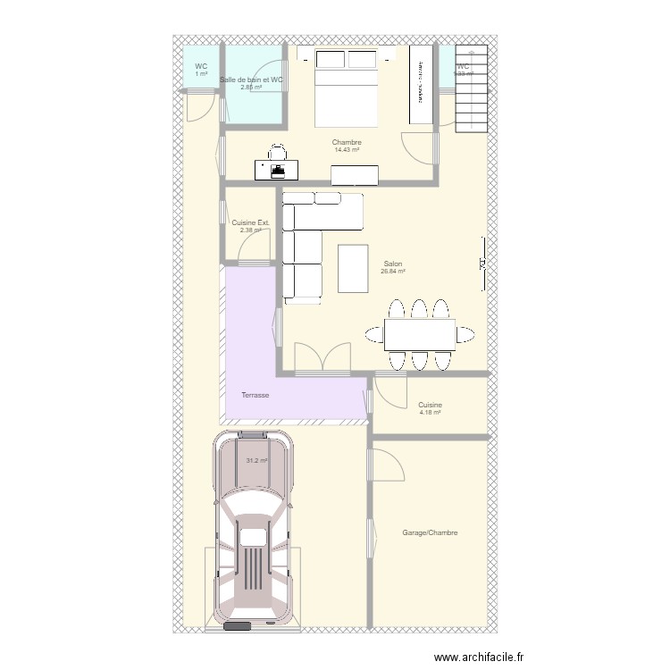 Plan Koubia. Plan de 0 pièce et 0 m2