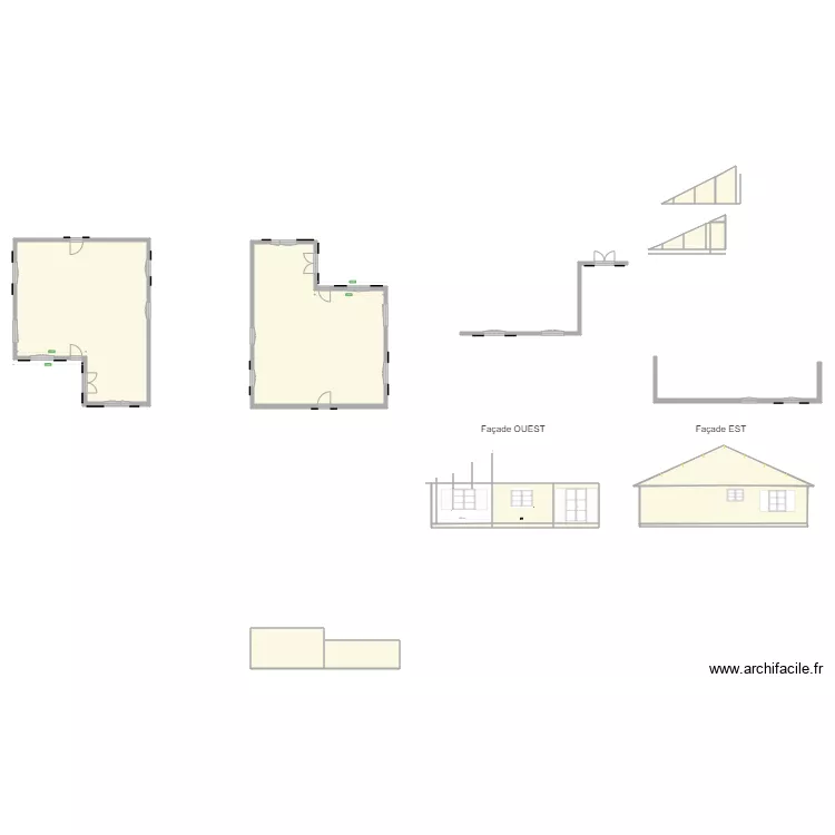 33 MIMOSAS FACADES ORIGINE. Plan de 