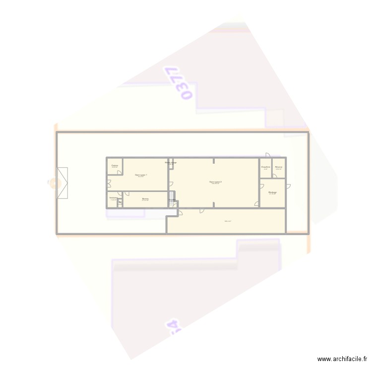 91 MONTGERON existant 13 Mercure V 090622 Arl. Plan de 0 pièce et 0 m2