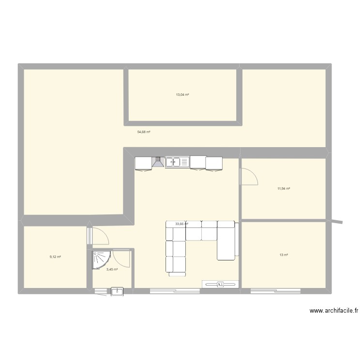 elwiwi3. Plan de 7 pièces et 139 m2