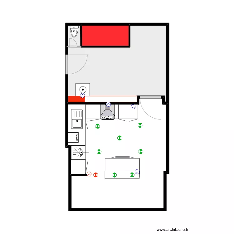 PLAN CUISINE MACON. Plan de 