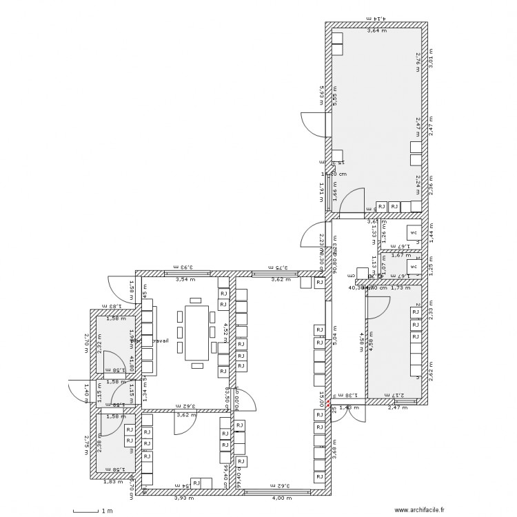 bureau rdc noisy 4. Plan de 0 pièce et 0 m2