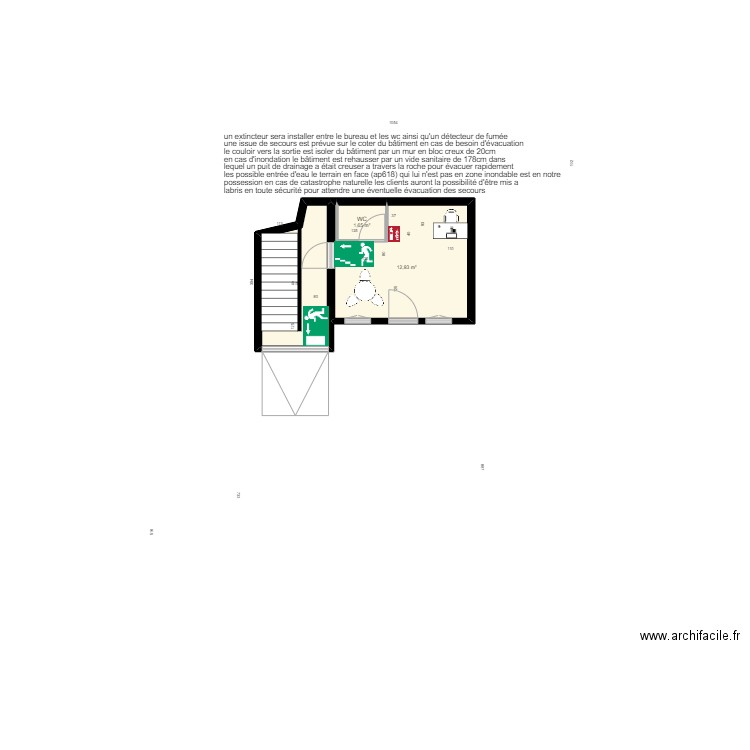 notice sécurité incendie et inondation . Plan de 0 pièce et 0 m2