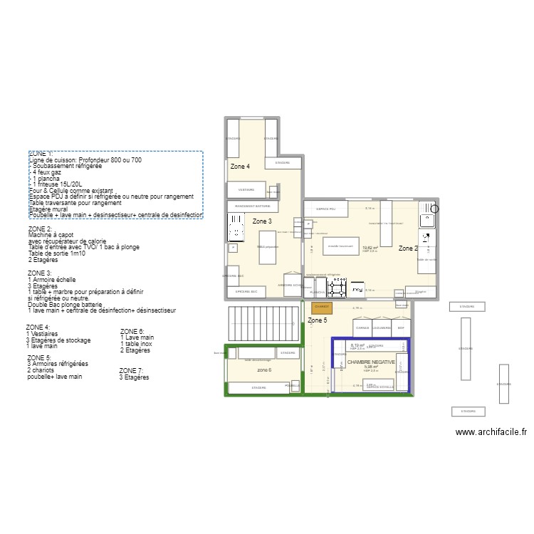 brise de mer st michel 2 chambres. Plan de 5 pièces et 65 m2