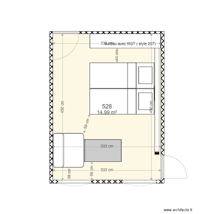 chambre 528. Plan de 0 pièce et 0 m2