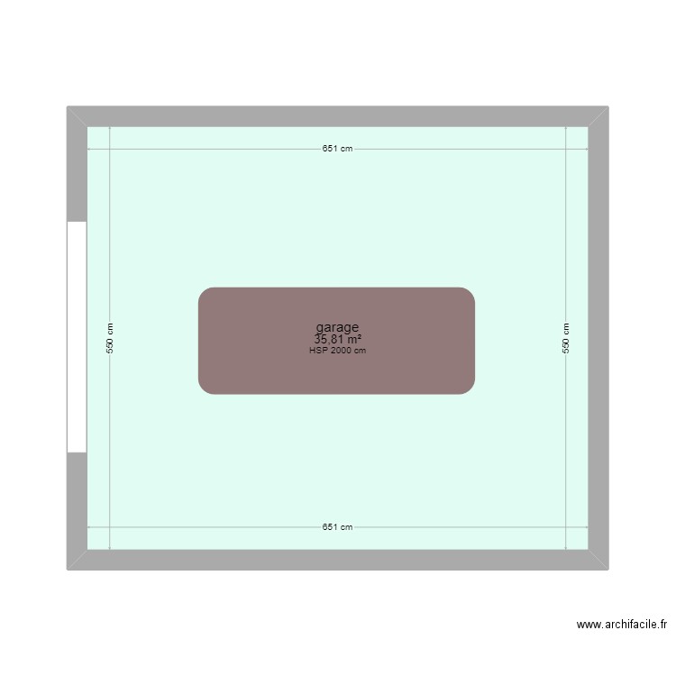 garage. Plan de 0 pièce et 0 m2
