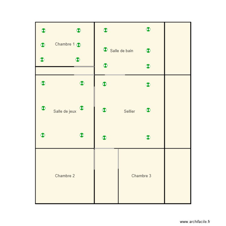 étage v2. Plan de 0 pièce et 0 m2