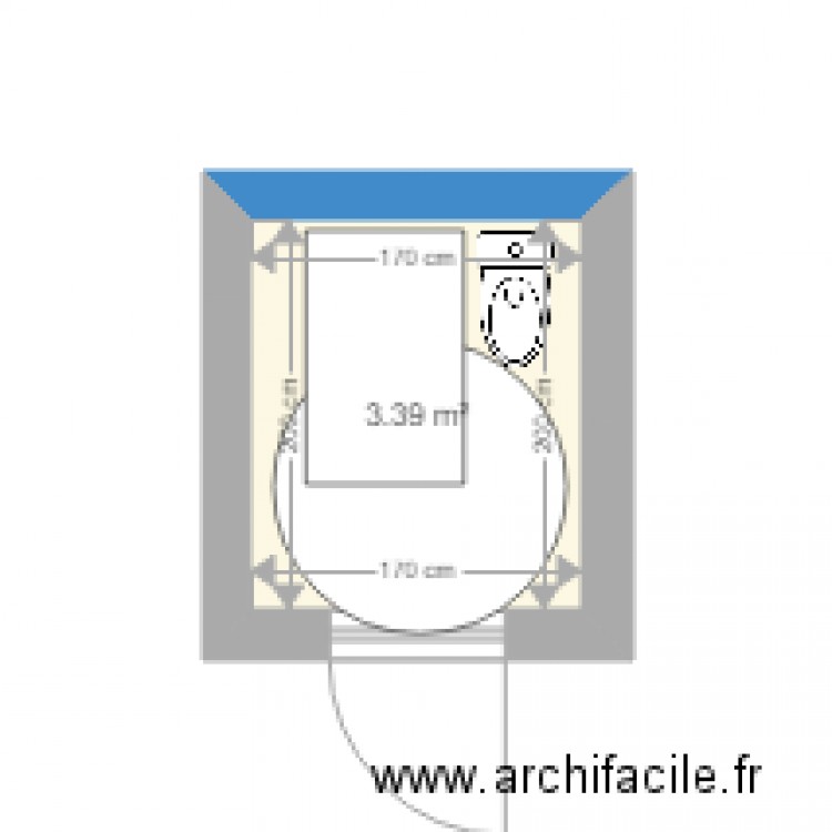 WC Handicapé Perthes 1. Plan de 0 pièce et 0 m2