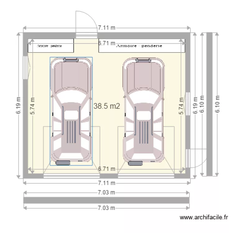 garage . Plan de 