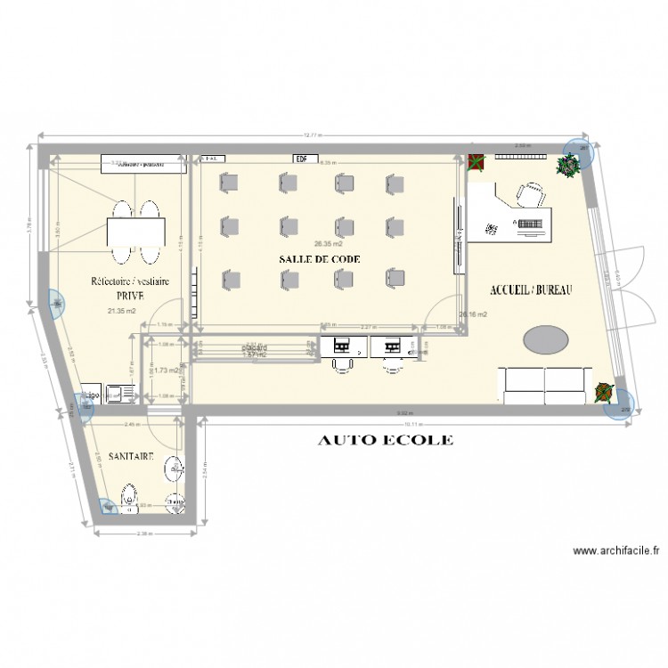 AUTO ECOLE  C ET S TORCY. Plan de 0 pièce et 0 m2