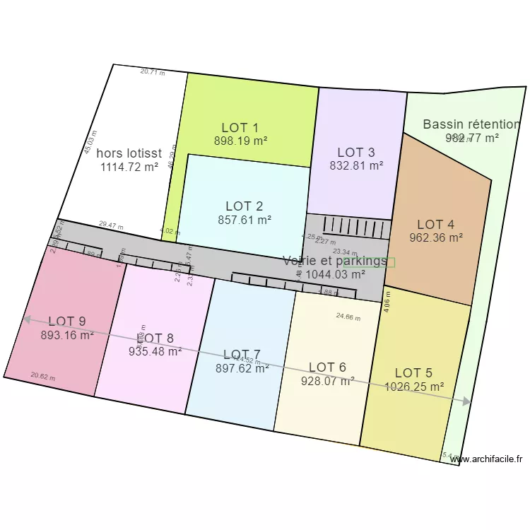 GIMONT . Plan de 