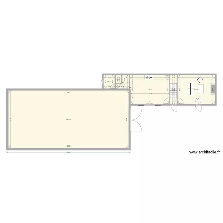 Rez de chauss&eacute; Rosse. Plan de 