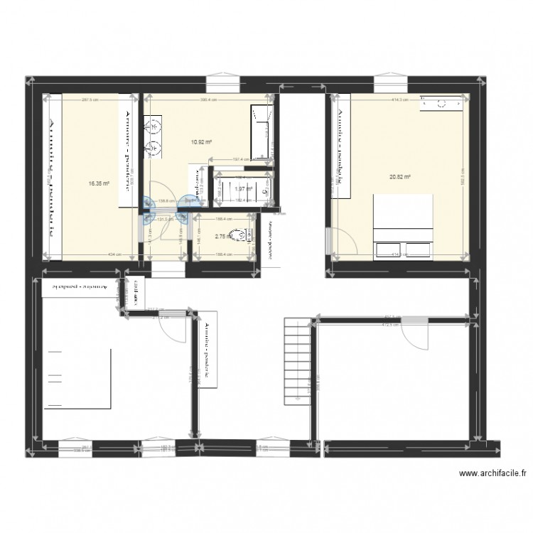 projet chez moi louloute 1. Plan de 0 pièce et 0 m2