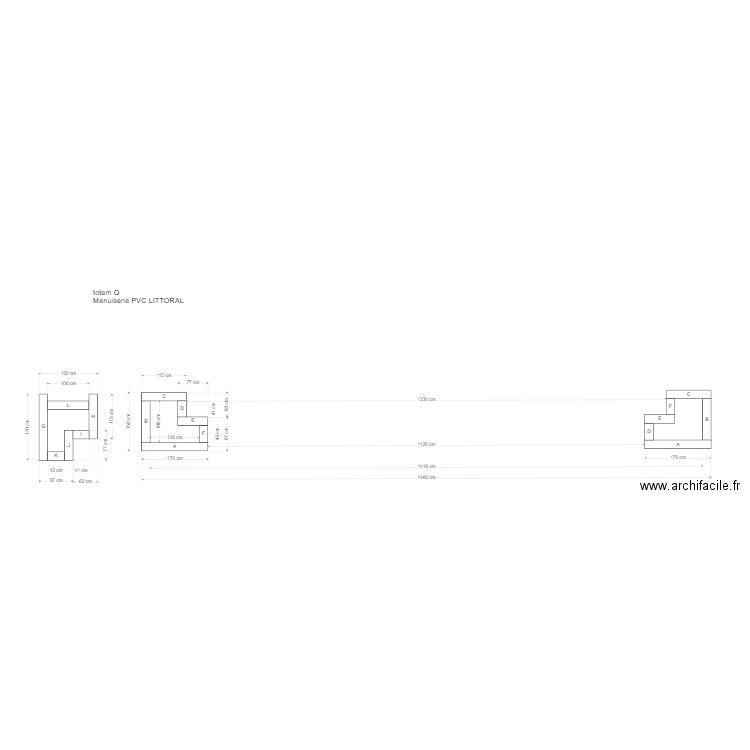 Totem Q littoral. Plan de 0 pièce et 0 m2