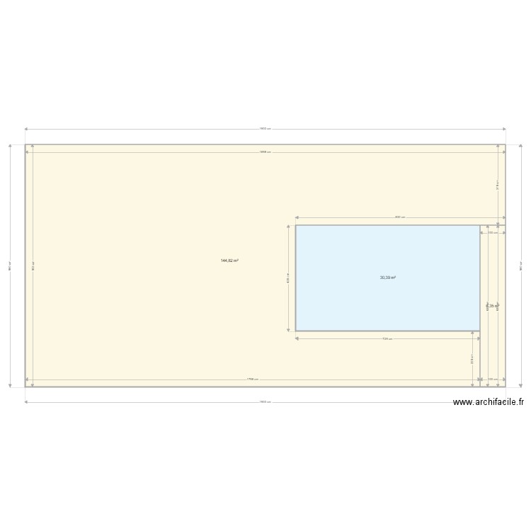 AUVENT2. Plan de 3 pièces et 182 m2