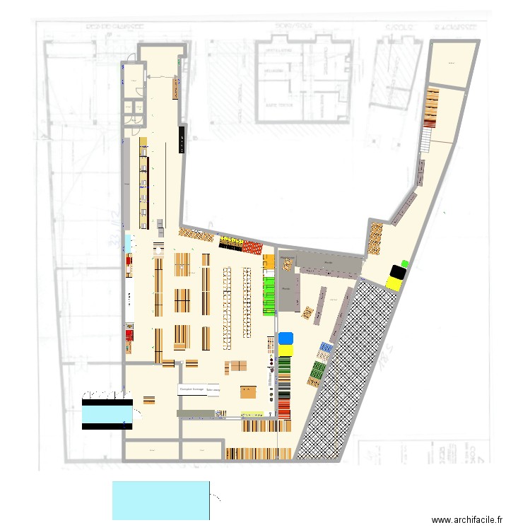 Auderghem -  Louis elec/lumière/eau. Plan de 11 pièces et 736 m2
