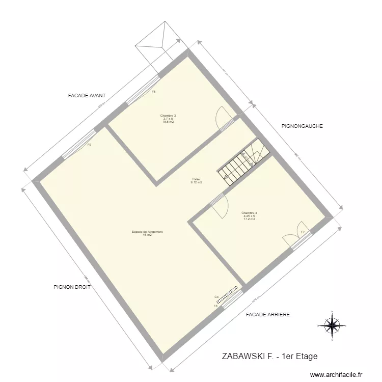 ZABAWSKI. Plan de 