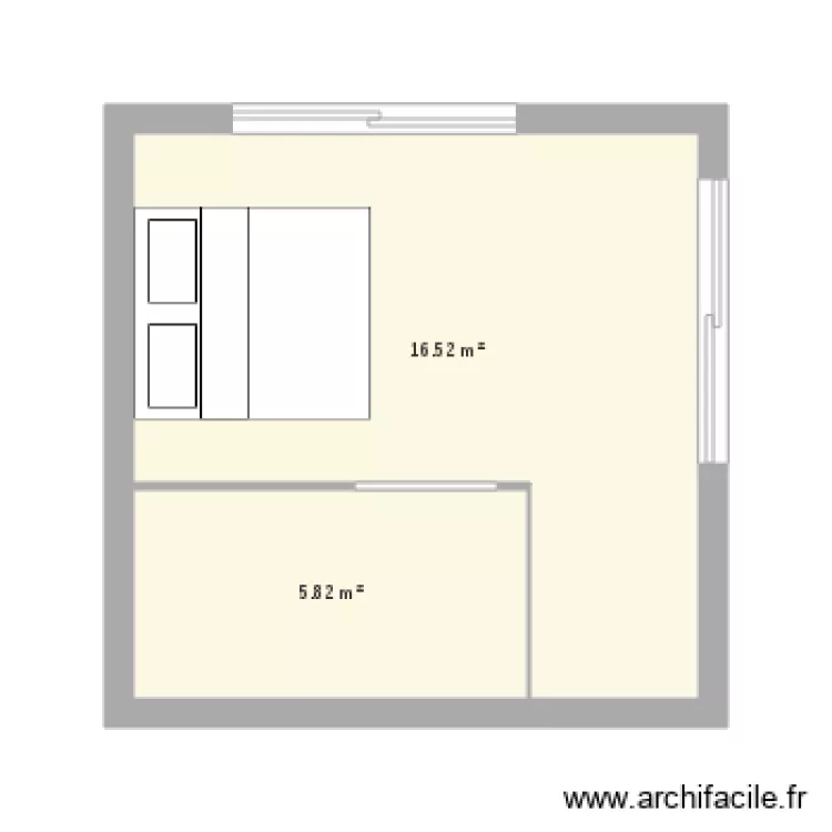 bungalow. Plan de 
