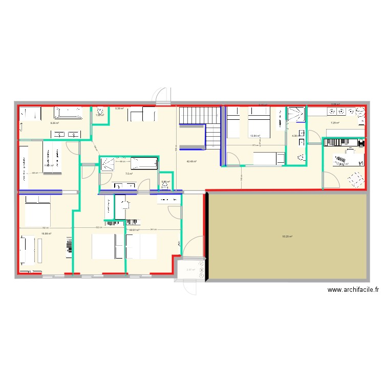 Le Quai V4 Cloisons. Plan de 0 pièce et 0 m2