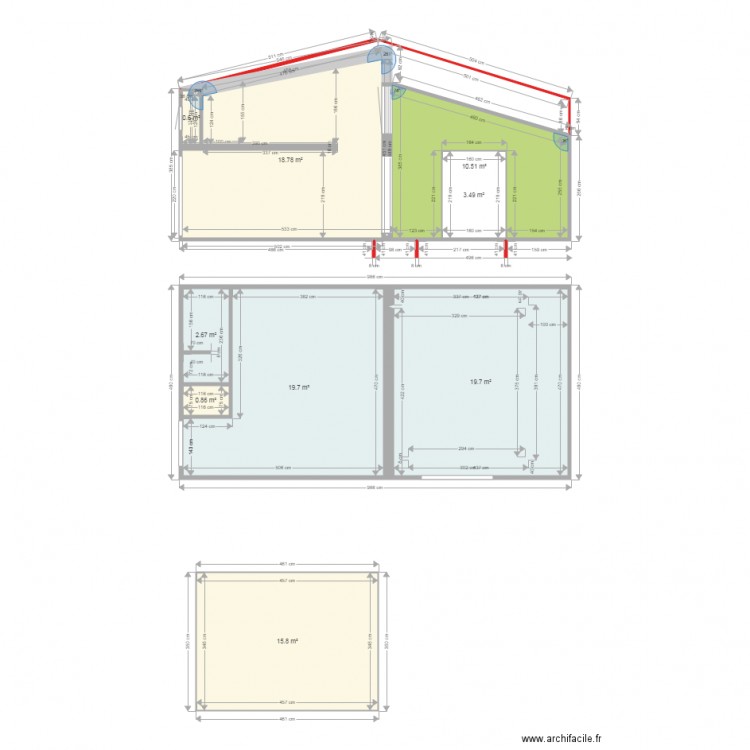 Plan du 1 avril 2017. Plan de 0 pièce et 0 m2