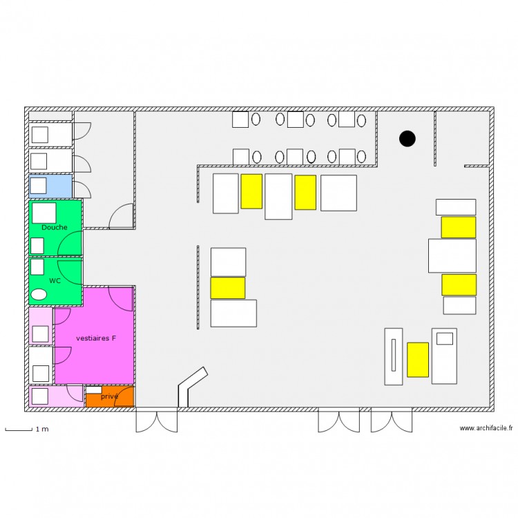 Salle de sport RDC . Hand.. Plan de 0 pièce et 0 m2