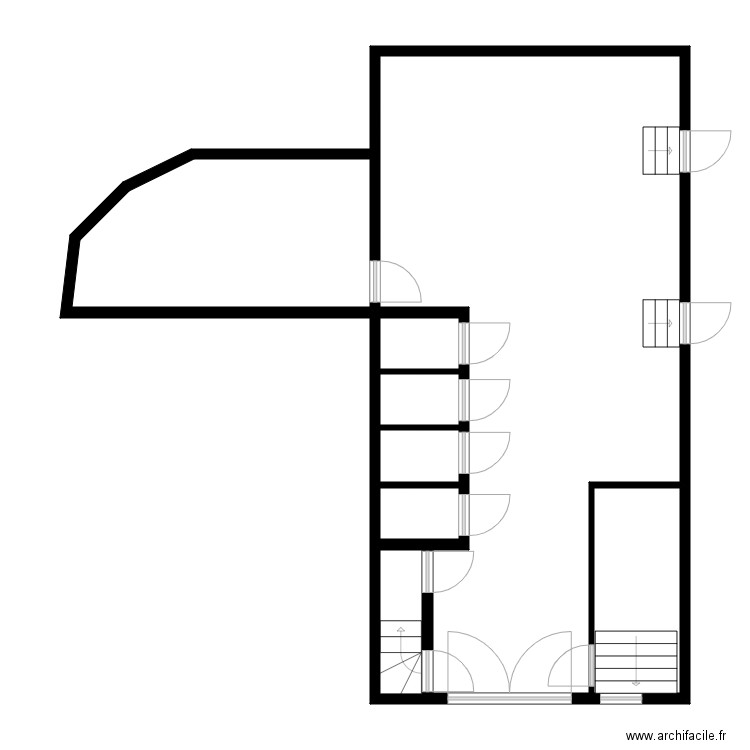 GAMBETTA. Plan de 8 pièces et 84 m2