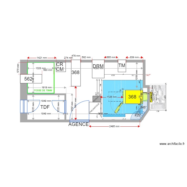 plan de masse EXISTANT CORDERIE 368 1368RDC11174. Plan de 0 pièce et 0 m2
