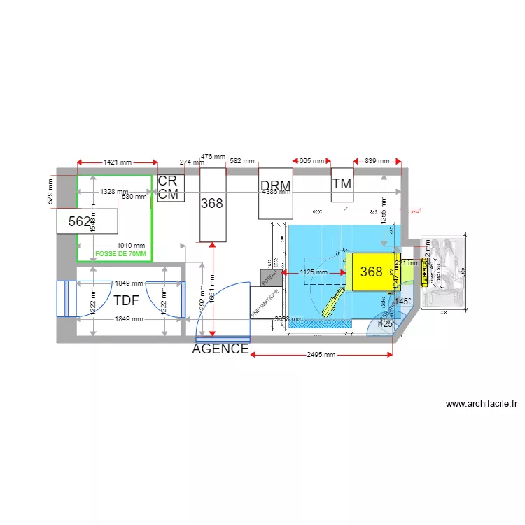 plan de masse EXISTANT CORDERIE 368 1368RDC11174. Plan de 