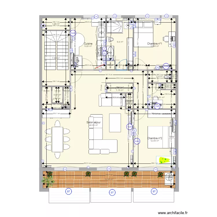 appartement fahmi PRISE ELECTRIQUE. Plan de 