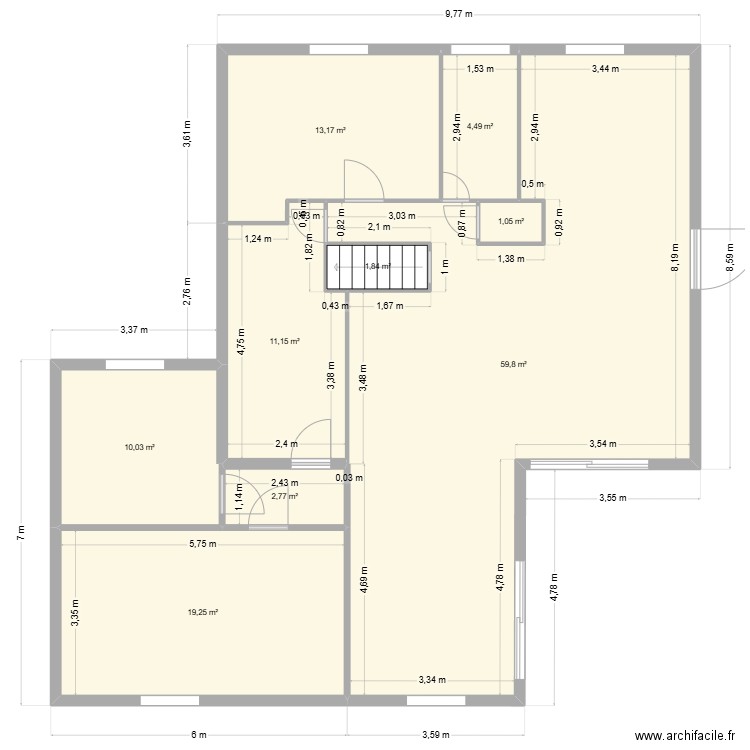 Maison modifier. Plan de 0 pièce et 0 m2