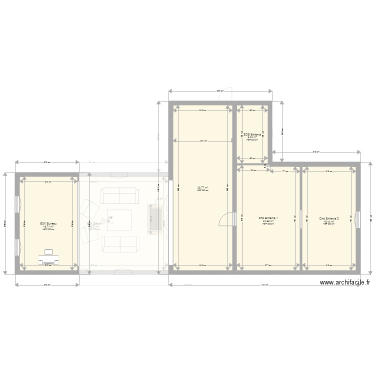Plan Maison RdC 2. Plan de 0 pièce et 0 m2