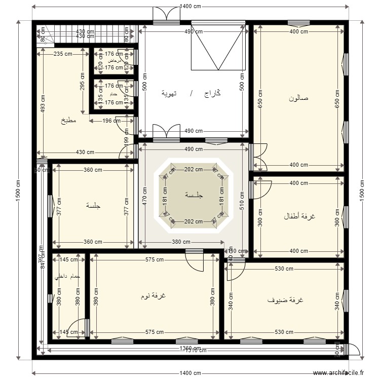 Terrain 15x14 Client 47793577. Plan de 0 pièce et 0 m2