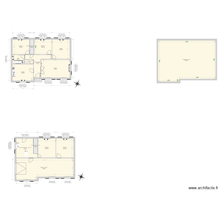 BREGEOT Geneviève. Plan de 16 pièces et 278 m2