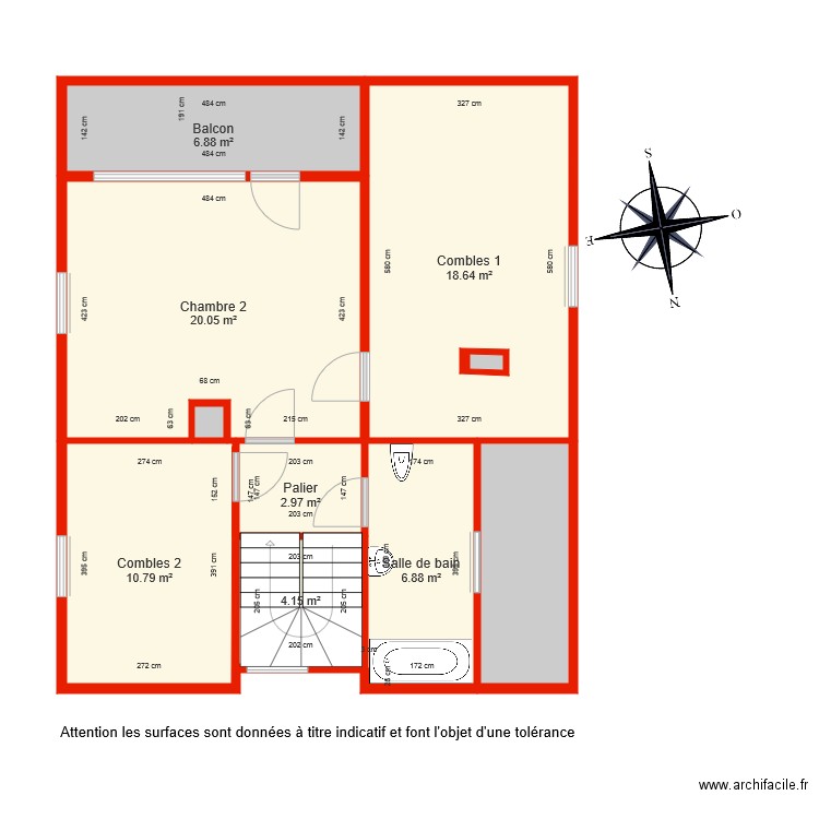 BI 4750 étage côté. Plan de 0 pièce et 0 m2