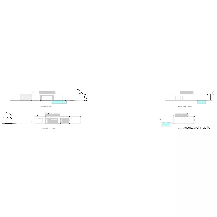 fa&ccedil;ades avec garage lot 3. Plan de 