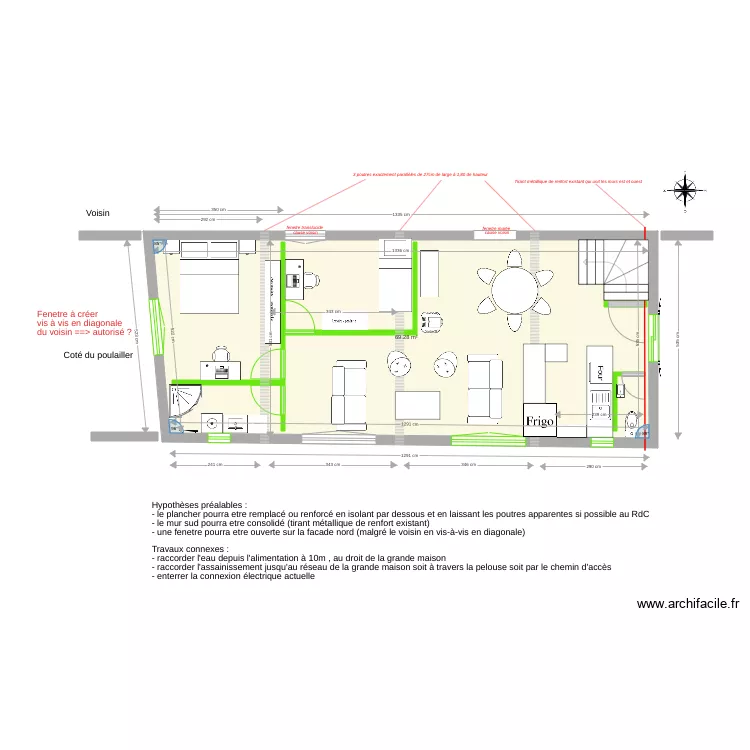 Platane Maison verte Etage futur v3. Plan de 