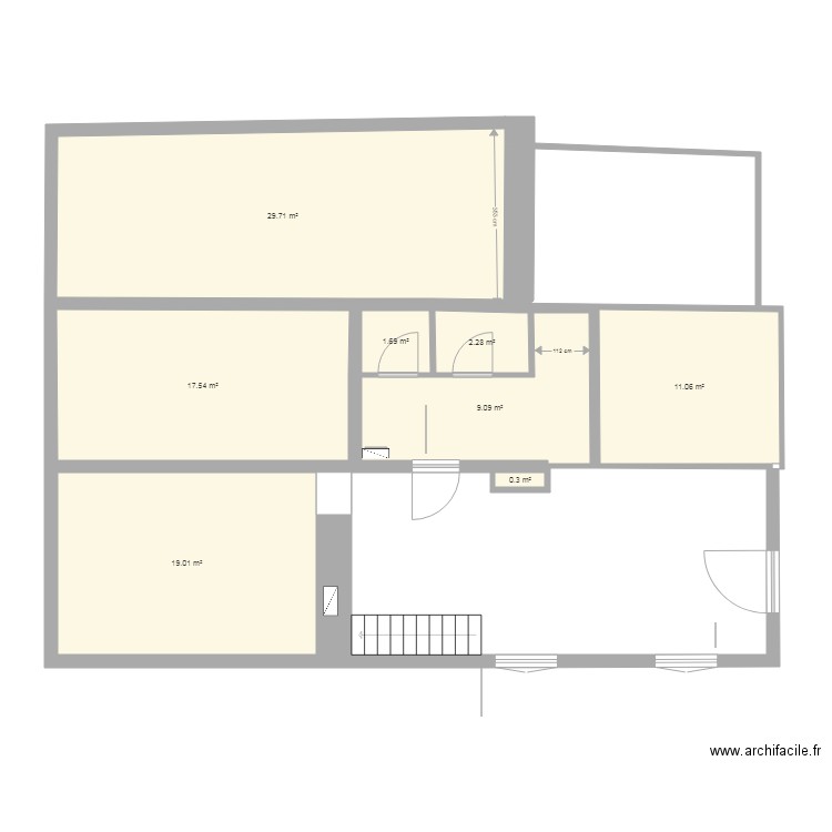 la chaux bas actuel. Plan de 0 pièce et 0 m2